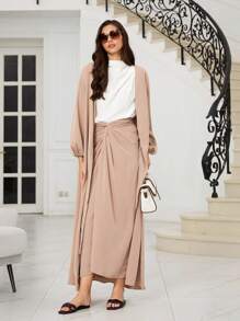 2026新款方头时尚百搭女士夏季平底拖鞋，圣诞礼物 - 酒紅色 - 查看 10