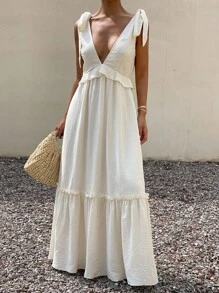 Livesso New Autumn Back To School Casual Vacation Style Spaghetti Strap Women Long Dress Summer Women Dresses