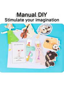 SHEIN 20 张 A4 白卡纸和 A3 白卡纸标记纸用于封面绘画艺术涂鸦学校用品返校 - 白色 - 查看 9