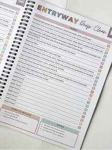 SHEIN ADHD Cleaning Planner Reusable Dry Erase Checklist Daily Weekly Task Tracker Home Organization Schedule For Neurodivergent Adults Focus Friendly Visual Guide