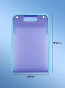 1 件便携式文件收纳袋，大容量 13 层垂直文件袋，PP 材质 A4 文件收纳整理器，扩展文件夹，返校，学校用品