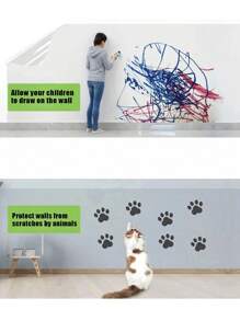 SHEIN 1 卷，厨房防溅贴纸壁纸，厨房贴纸，耐热瓷砖墙贴，防油防水自粘壁纸，适用于厨房、橱柜、炉灶和抽油烟机 - 白色 - 查看 6