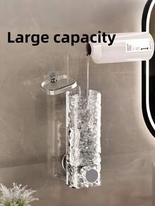1PC/2PCS  Plastic Non Perforated Suction Cup Wall Mounted Press Type Manual Foam Soap Dispenser White Transparent Bath Gel Bottle Hand Soap Dispenser For Hotel Bathroom Home Use Wall Mount Accessory Bathroom Essentials Foam Dispenser Liquid Container Bathroom Decor Storage Solution - Multicolor - View 10