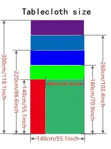 SHEIN Clear Vinyl Tablecloth Waterproof Wrinkle Resistant PVC Plastic Table Cover For Dining Table Picnic Outdoor Party Rectangular Square Table Protection Easy Clean Cut To Size Craft Projects Home Kitchen Decor Washable Reusable