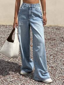 Livesso Women's Loose Casual Straight Leg Jeans, New Autumn Collection