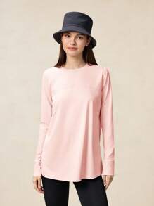 OutZeal قميص آستر طويل الأكمام للنساء مع نافذة ساعة، حماية من الشمس UPF50+ مبرد