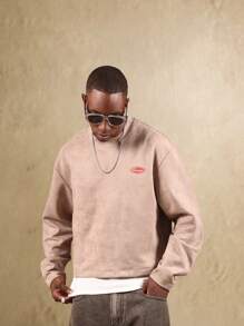 SUMWON 内华达越野图案卫衣 Iron Dust Collection 长袖街头服饰 沙漠探险户外生活方式 都市时尚休闲 - 棕色 - 查看 3