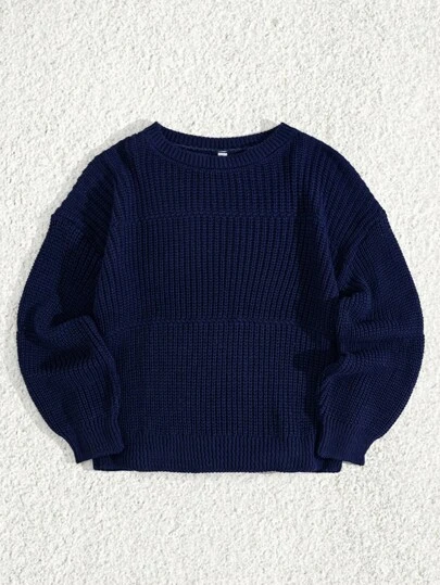 EURMUSE Petite Size Casual Rib Knit Crew Neck Women Sweater,Jumper,Cream Jumper,Jumpers,Black Jumper,Womens Jumper,White Jumper,Women's Jumper,Women's Jumpers,Winter Clothes