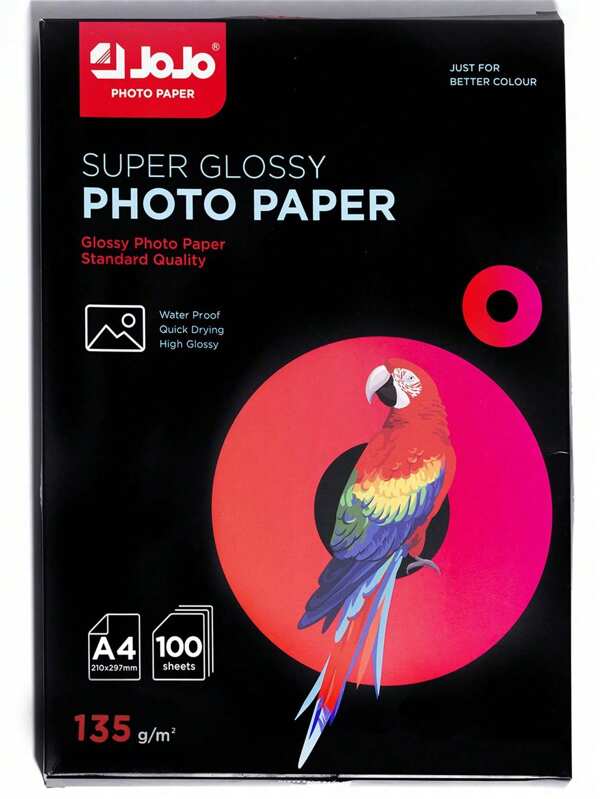 SHEIN 100 Sheets 135gsm Single-Sided Glossy A4 Photo Paper Back To School