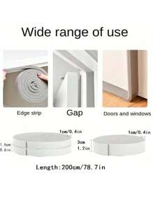 1 Roll, Door Window Sealing Strips, Sound-Proof Door Window Foam Back Noise Insulation Excluder Tape Dust-Proof Sealing Strip