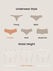 BETTY BOOP X LUVLETTE 2条装透气棉质基本款中腰女士内衣内裤套装