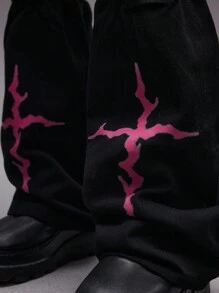 ROMWE Grunge Punk Calentadores de piernas elegantes, cómodos y transpirables para damas, de estilo casual y dulce