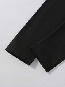 返校少女时尚休闲豹纹樱桃字母图案圆领短袖T恤豹纹打底裤套装个性街头套装夏秋装 - 粉色 - 查看 4