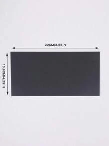 SHEIN 10pcs Black Paper Envelopes & Cards Set - Elegant Wedding Invitations, Greeting Cards, Postcards, Office Supplies, Stationery For Mailing, Parties - Black - View 4