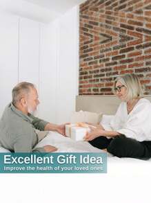 SHEIN 男士足部穴位按摩拖鞋，中医针灸按摩旋转足部按摩鞋，男女适用（每双拖鞋上的鹅卵石略有不同） - 黑色 - 查看 12