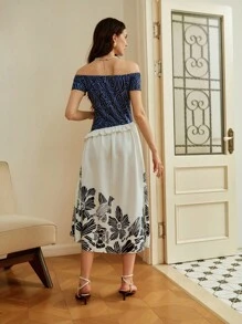 SHEIN Clasi Halloween Holiday Back To School Off Shoulder Dress Knit Slim A Line Dress Peplum Summer Fall Outfits