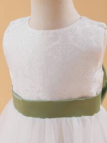 Glamorique Kids Girls' Princess Dress, Mid-Length Flower Girl Wedding Gown, Piano Recital Dress, Summer Children's Evening Gown, Wedding Ceremony Pageant Dress Fall Winter