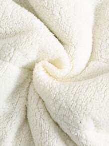 SHEIN 3 件套男婴/女婴秋冬可爱休闲厚垫背心夹克、黑白条纹连帽衫、黑色慢跑裤运动服、男女通用婴儿服装、婴儿冬装