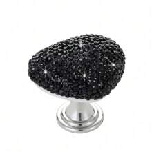 1 pieza Botón de inodoro con brillo para mujeres con uñas largas, decoración de baño de verano