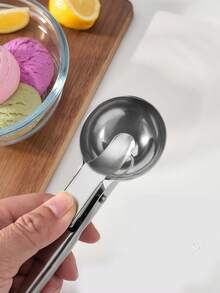 Factory Direct Stainless Steel Ice Cream Scoop Creative Ice Cream Scoop Resilient Watermelon Fruit Ball Digging Tool Ice Cream Soup.
