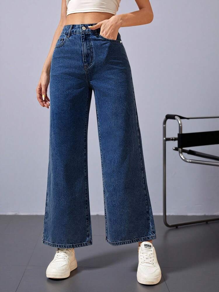 High Waist Wide Leg Jeans
