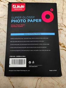 SHEIN 100张135克/平方米单面A4光面相纸，适合返校季 - 白色 - 查看 2