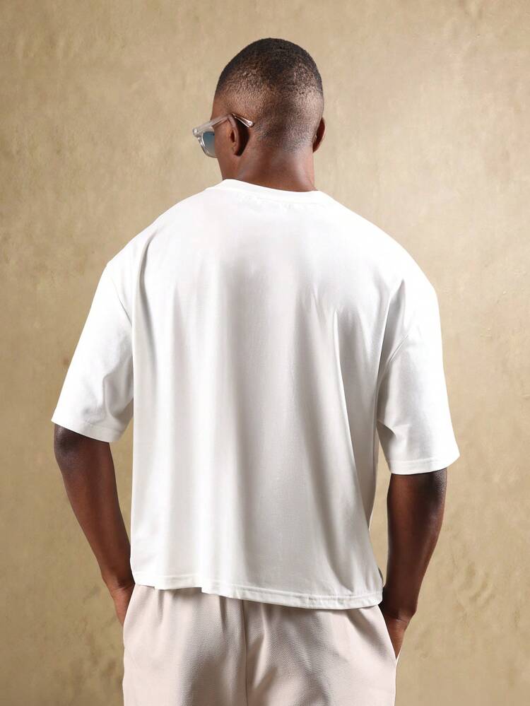 Graphic T Shirt With Coastal Vineyard Print