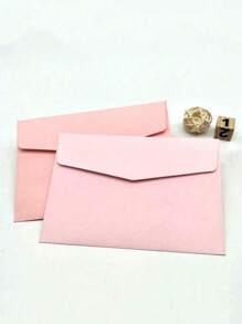 SHEIN 50pcs Multi-Color Envelopes, Party And Birthday Envelopes, Ins Style Paper Bags, Romantic And Simple Envelopes, Back To School Paper Bags, Romantic And Simple Envelopes - 50 pieces of multi-colored hair - View 7