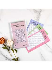 48 Sheets Money Saving Challenge Book Budget Sheets For A6 Binder Savings Challenges Book Money Saving Binder Usd 30 Day 52 Week Savings Challenge Money Saver Saving Money Challenge Savings Tracker Back To School - Multicolor - View 6