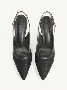 CUCCOO CHICEST 女士优雅尖头露背高跟鞋 - 黑色 - 查看 10