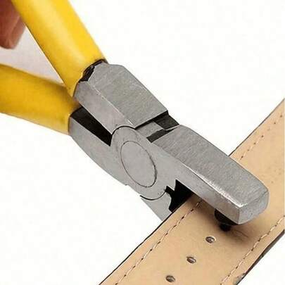 1 件 2 毫米通用手持表带钳、皮带打孔工具、打孔孔眼工具、标签打孔机、表带打孔器 返校