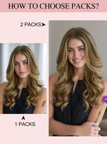 Extensiones de cabello humano brasileño liso con clip, color piano 4/27#, extensiones con clip de cabello Remy de 14-20 pulgadas para mujeres - S4/27 - Ver 7