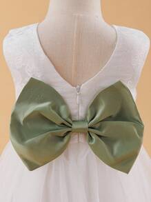 Glamorique Kids Girls' Princess Dress, Mid-Length Flower Girl Wedding Gown, Piano Recital Dress, Summer Children's Evening Gown, Wedding Ceremony Pageant Dress Fall Winter