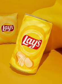 Lay's X SHEIN 1 件脆脆薯片隧道宠物床、猫玩具、狗玩具、趣味 - 黃色 - 查看 1