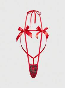 ROMWE J-Fashion 哥特式蝴蝶格子紧身衣，性感内衣