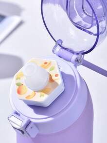 SHEIN 700ML Tritan 运动水瓶 - 含 7 种口味胶囊，防漏香味瓶，适合健身房/旅行/户外 - 彩色 - 查看 3