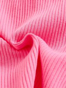 少女5件套蕾丝花边罗纹针织棉质内衣套装返校时尚 - 彩色 - 查看 7