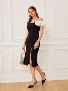 CUCCOO HITCHD Giày cao gót đính cườm lưới sequin đen gợi cảm thanh lịch - màu đen - Xem 7