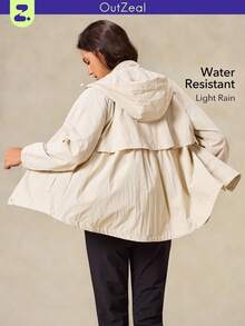 OutZeal Women Water-Resistant Windproof Breathable Outdoor Jacket Daily Casual