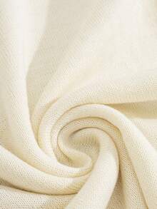 EURMUSE Men Rib Knit Crew Neck High Quality Regular Sweater - Beige - View 4