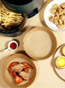 500pcs Baking Parchment Paper, Air Fryer Liners, Oven Liner Sheets, Ideal For Halloween, Christmas Baking.Homemade Sweets, Family Gatherings, Party Events Kitchen And Bakery (Also Available In 100/50/20pcs)Back To School - Multicolor - View 5