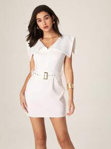 Modelyn V-Neck Sleeveless High-End Fitted Women Dress