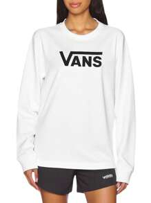 Vans FLYING V CLASSIC LS BFF FLYING V 白色 - 白色 - 查看 1