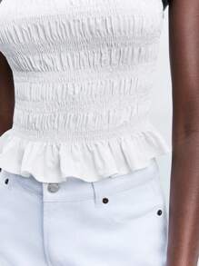 Maija Áo không tay dáng ôm, cổ thuyền, viền bèo nhún, phù hợp cho khách dự đám cưới, ăn trưa, sân bay, mặc hàng ngày, dự tiệc, lễ tốt nghiệp, thường ngày, đa năng, thích hợp cho ngày lễ Thánh Patrick, lễ Phục sinh, tiệc hè, đi biển, kỳ nghỉ hè, đi chơi, lễ tốt nghiệp. - trắng - Xem 6