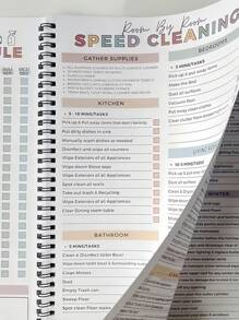 SHEIN ADHD Cleaning Planner Reusable Dry Erase Checklist Daily Weekly Task Tracker Home Organization Schedule For Neurodivergent Adults Focus Friendly Visual Guide