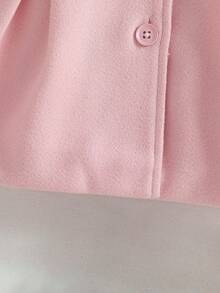 Souflis Souflis Baby Girls' Fluffy Collar Bow Decor Long Sleeve A-Line Woolen Coat. The 3D Bow And Fluffy Collar Design Is Simple Yet Elegant. The Long Sleeve A-Line Silhouette Is Classic And Fashionable. Whether Or Attending A Party, The Baby Will Be The Center Of Attention. Baby Girl Pink Coat Baby Girl Winter Coat Toddler Girl Coat Pink Baby Coat Baby Girl Coat With Fur Collar Fall