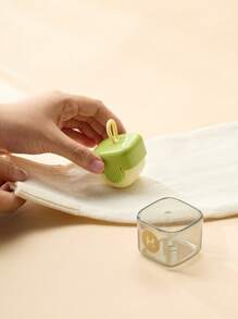 1件/2件，方便强力的毛发除尘器，二合一可水洗棉球桶，可重复使用的家用衣物除胶剂，家用塑料手柄非电动除尘工具 - 彩色 - 查看 3