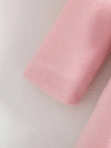 Souflis Souflis Baby Girls' Fluffy Collar Bow Decor Long Sleeve A-Line Woolen Coat. The 3D Bow And Fluffy Collar Design Is Simple Yet Elegant. The Long Sleeve A-Line Silhouette Is Classic And Fashionable. Whether Or Attending A Party, The Baby Will Be The Center Of Attention. Baby Girl Pink Coat Baby Girl Winter Coat Toddler Girl Coat Pink Baby Coat Baby Girl Coat With Fur Collar Fall