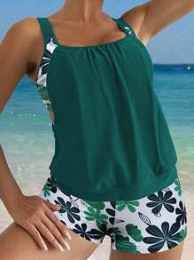 Swim Lushoire 2 件套吊带比基尼套装，适合海滩度假，春夏季