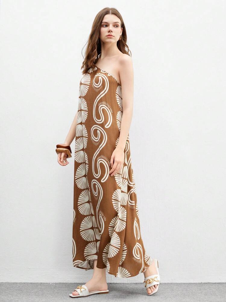 CUCCOO BIZCHIC Women's Square Toe Flat Elegant Casual Minimalist Comfortable Slip-On Work Commute Classy Apricot PU Leather Ladies Sandals, Suitable For Dates, Work Attire, And Formal Occasions